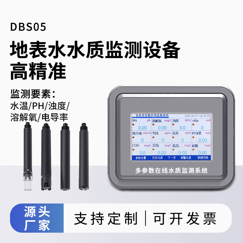 地表水水質(zhì)監(jiān)測參數(shù)（水溫、ph、溶解氧、濁度、電導(dǎo)率）